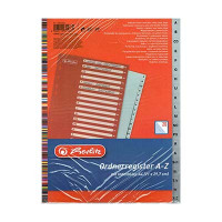 Buchstabenregister 20-teilig grau