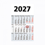 3-Monats-Kalender 2027