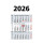 3-Monats-Kalender 2025