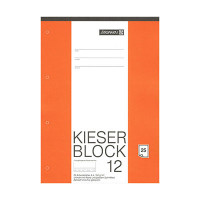 Kieser Zeichenblock A4 blanko Lineatur 12