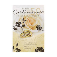 Grußkarte Zu eurer Goldhochzeit