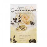Grußkarte Zu eurer Goldhochzeit