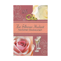 Grußkarte Zur Silbernen Hochzeit