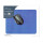 Flat Mouse Pad blau