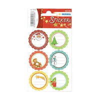 Aufkleber 15258 Geschenksticker Weihnachtsgrüße
