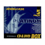 CD & DVD-Leerbox-Pack Jewelcase 5er